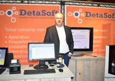 Jan Velten van Detasoft Automatisering biedt winkelautomatisering aan. “Wij hebben veel klanten in de bio-sector”, aldus Jan.